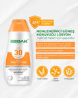 Bebak SPF 30+ Güneş Koruyucu ve Nemlendirici Etkili, UVA/ UVB Korumalı Güneş Losyonu 200 ml