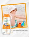 Bebak SPF 50+ UVA/UVB Işınlarına Karşı Yüksek Koruma Etkili Çocuk Güneş Losyonu 200 ml