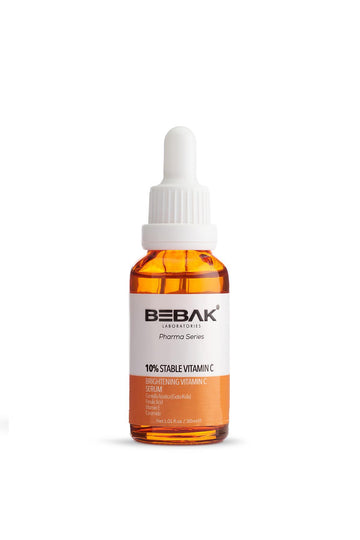 Bebak Pharma %10 Vita-C Serum Aydınlatıcı Cilt Tonu Eşitleyici Ethyl Ascorbic Acid %10 & Ferulic Acid 30ml