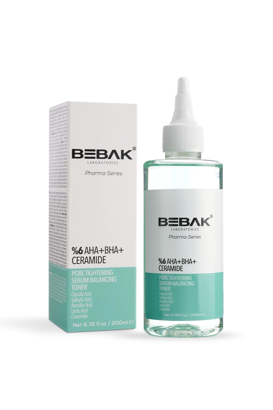 Bebak Pharma - Siyah Nokta Engelleyici ve Gözenek Sıkılaştırıcı Peeling Etkili Tonik 200 ml